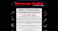 Desktop Screenshot of horoscopehotline.net